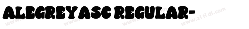 alegreyasc regular字体转换